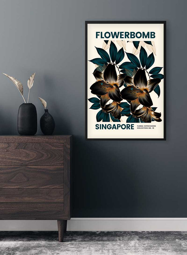 Flowerbomb - Singapore Plakat