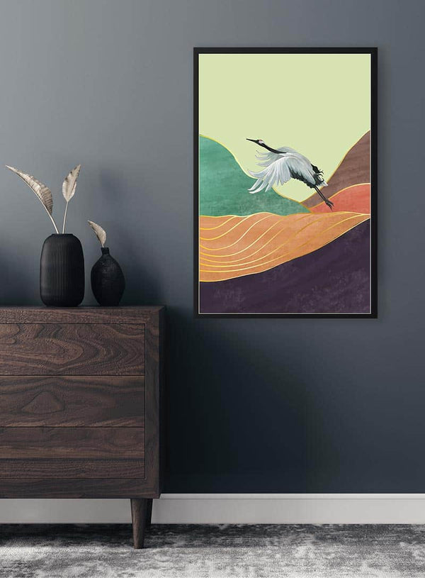 Japansk landskab nr. 01 Plakat