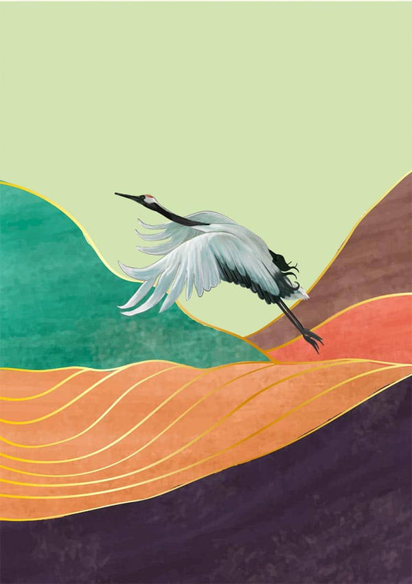 Japansk landskab nr. 01 Plakat