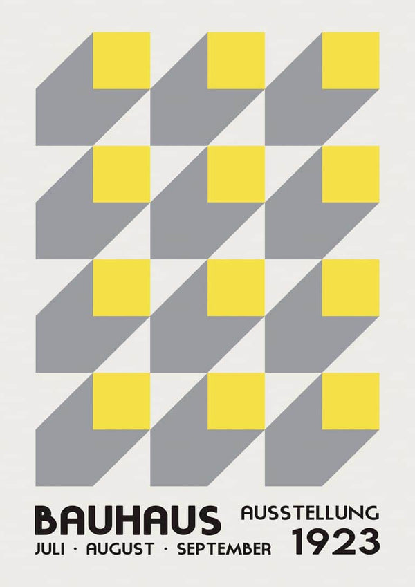 Bauhaus Ausstellung Gul 1923 plakat