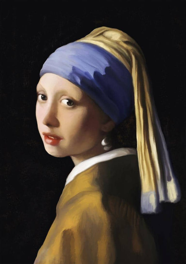 Johannes Vermeer - Pigen med perleøreringen Plakat