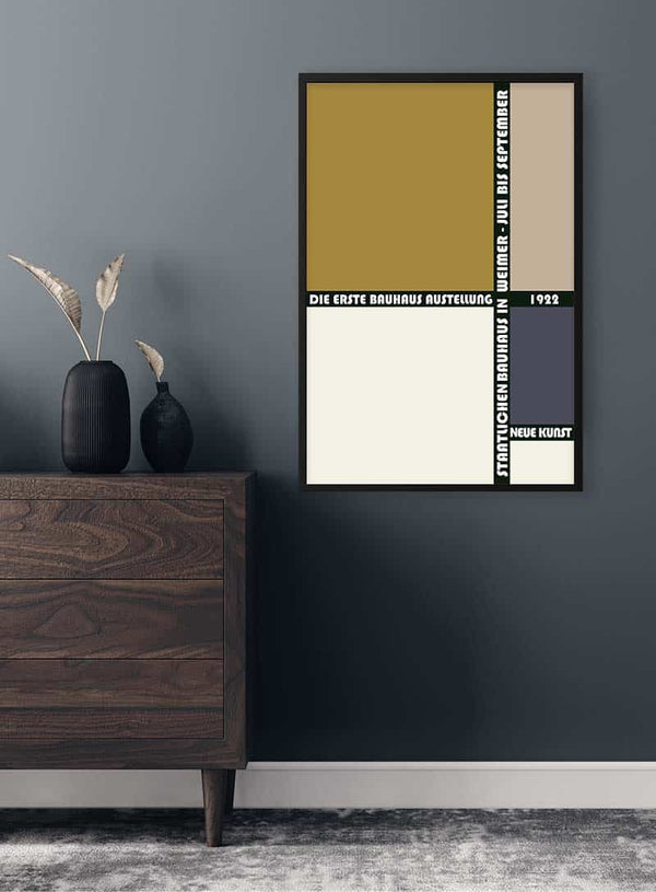 Bauhaus Weimar Braun 1922 plakat