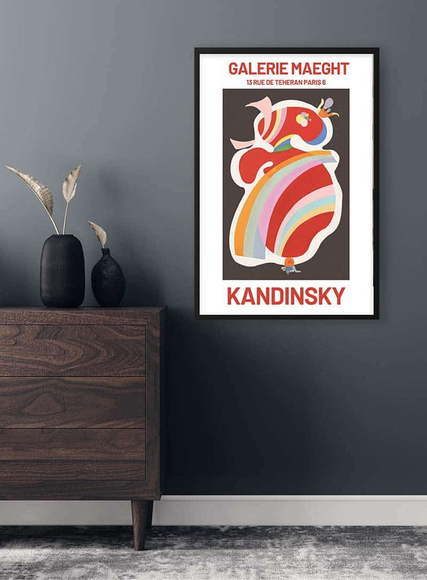 Kandinsky Forme Rouge Plakat