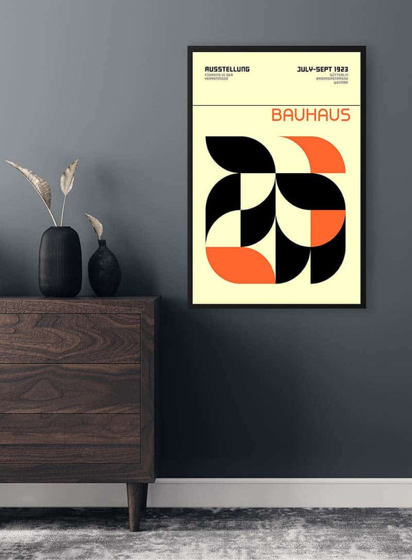 Bauhaus Orange Weimar Ausstellung plakat