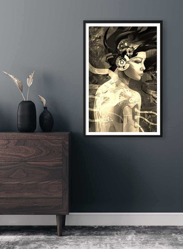 Moderne kvinde plakat