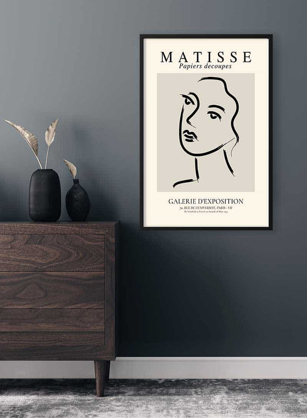 Matisse-inspireret kvindeplakat