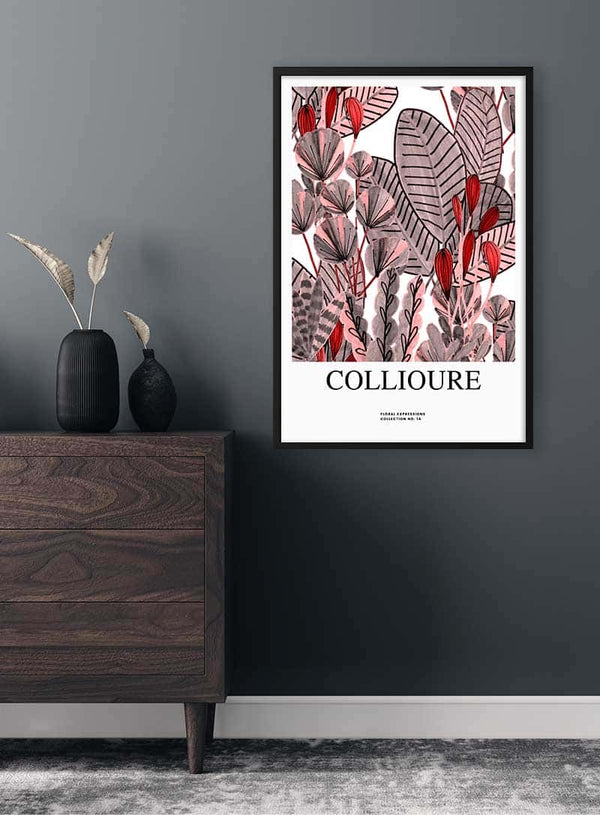 Blomster i Collioure Plakat