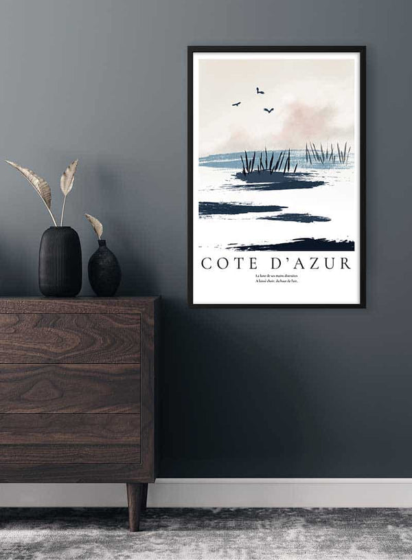 Côte d'Azur Landskab Plakat