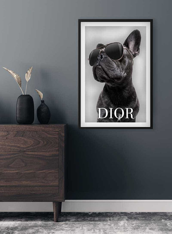 Bulldog Dior Plakat