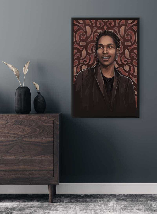 Asap Rocky Mørk Kunst Plakat