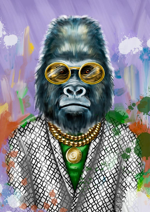 Kunstnerisk Gorilla-plakat