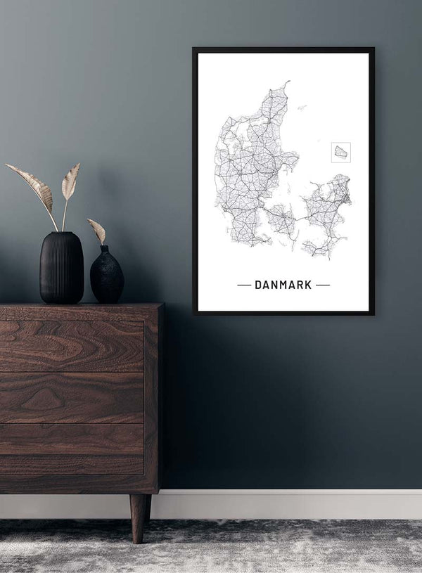 Danmarkskort-plakat