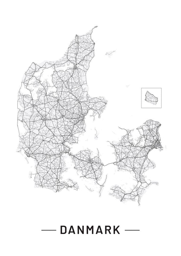 Danmarkskort-plakat
