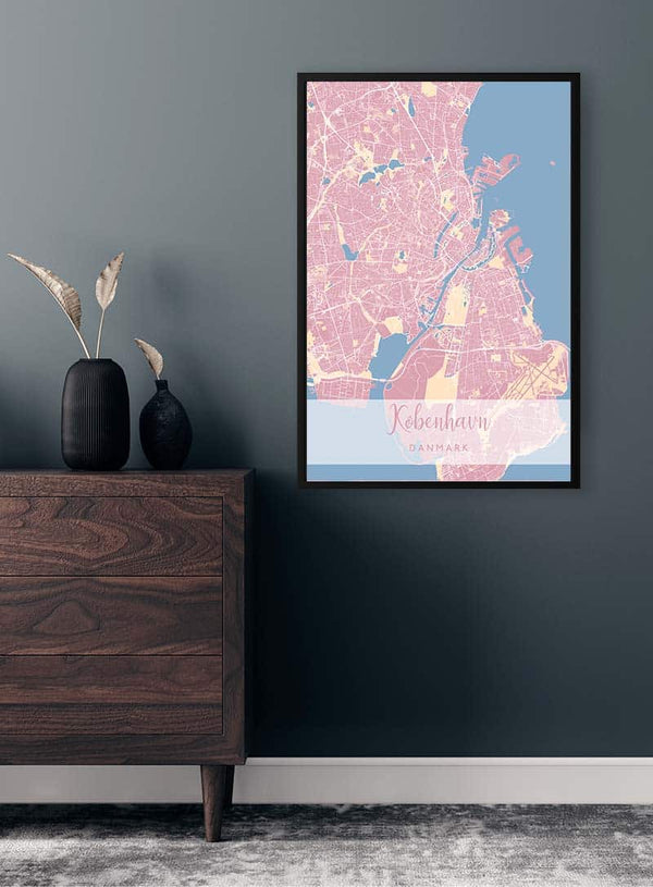 København af Poster Lyserød