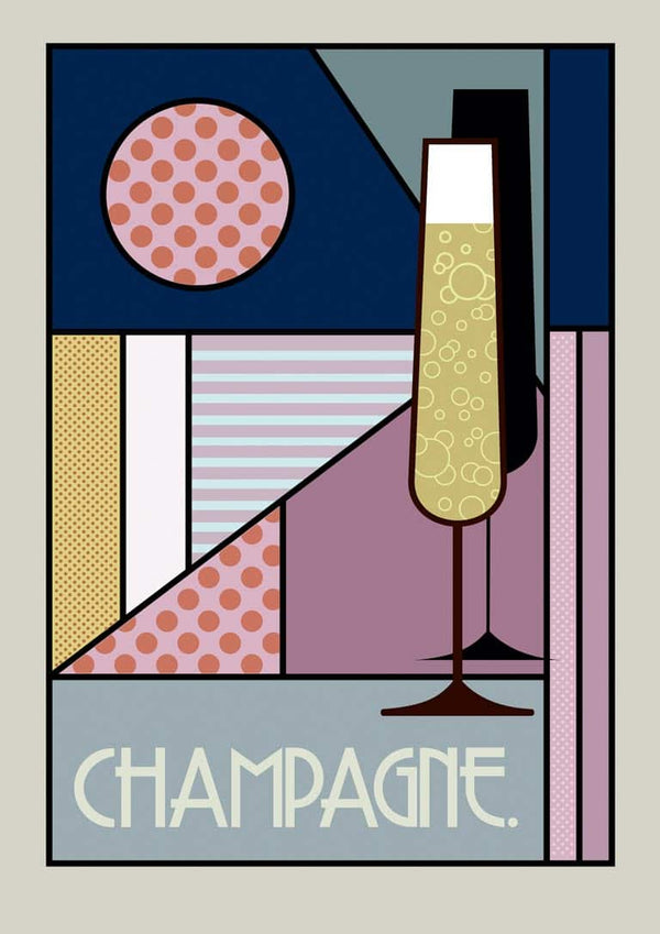 Champagne-plakat