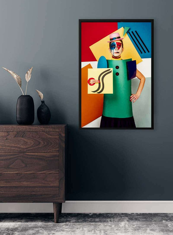 Suprematistisk portræt af Lena Naymkina Plakat