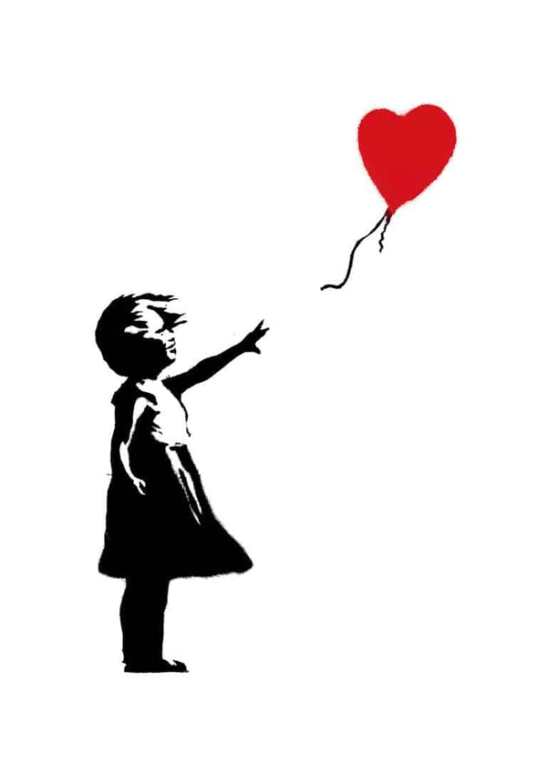 Pige med kærlighedsballon - Banksy