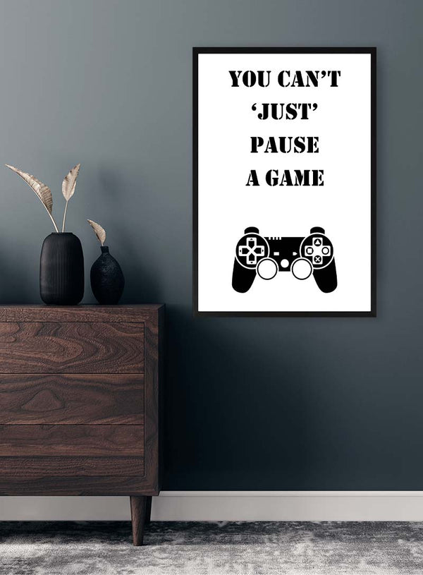 Du kan ikke sætte gamer-plakat på pause