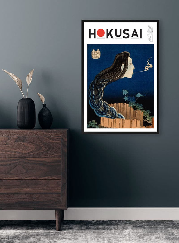 Katsushika Hokusai - The Plate Mansion