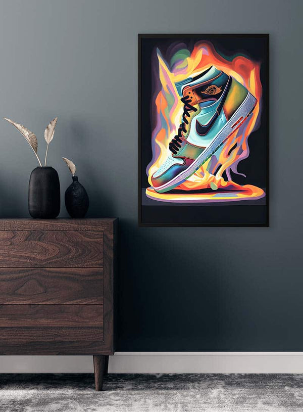 On Fire Jordan-plakat - Danii Steinfeldt