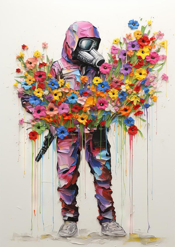 Fredens Soldat - Inspireret af Banksy-plakat