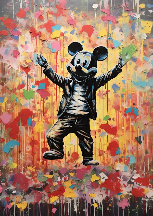 Mickey - Inspireret af Banksy