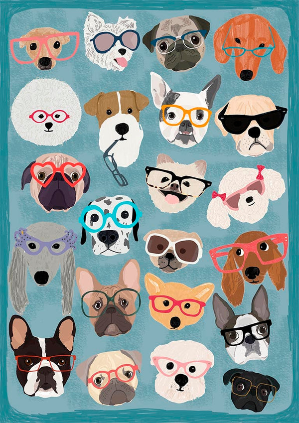 Puslespil Hunde I Glas