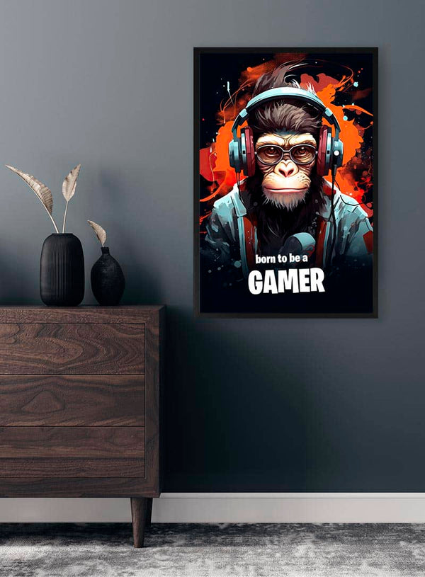 Født til at være en gamer-plakat