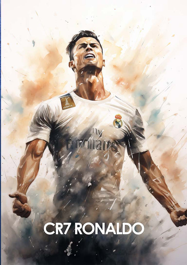 CR7 Ronaldo Fodboldplakat