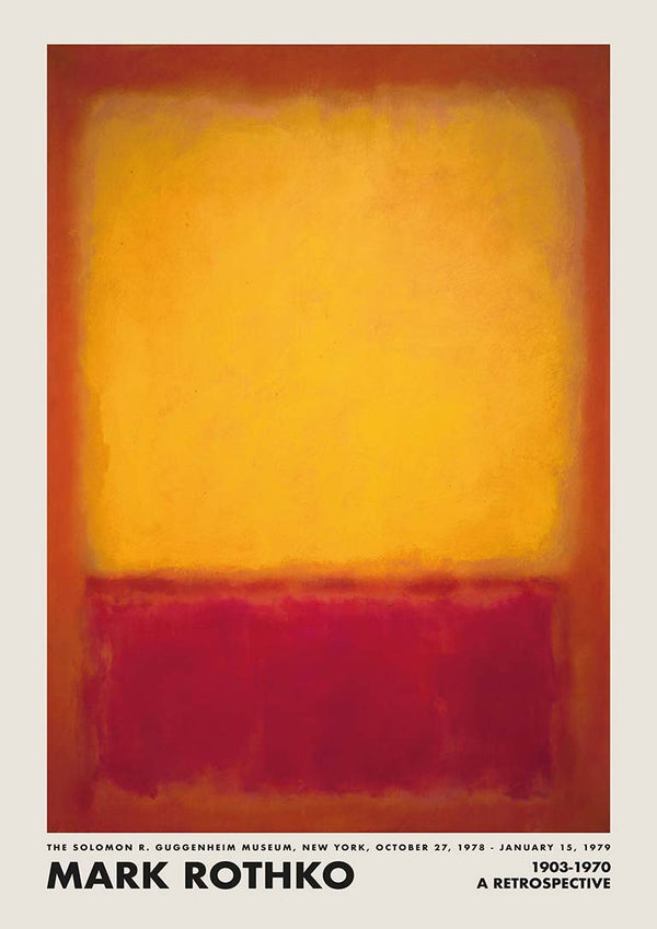 Rothko Gul på Rød