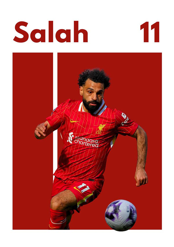 Salah Liverpool Fodboldplakat
