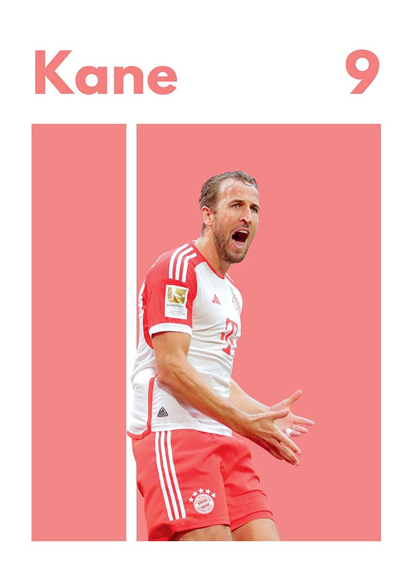 Harry Kane Bayern Fodboldplakat