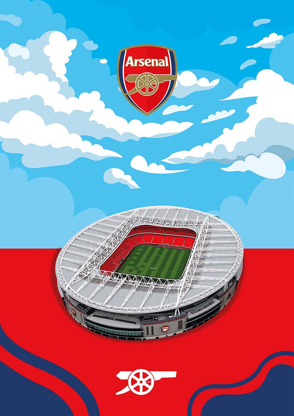 Emirates Stadium Arsenal Fodboldplakat