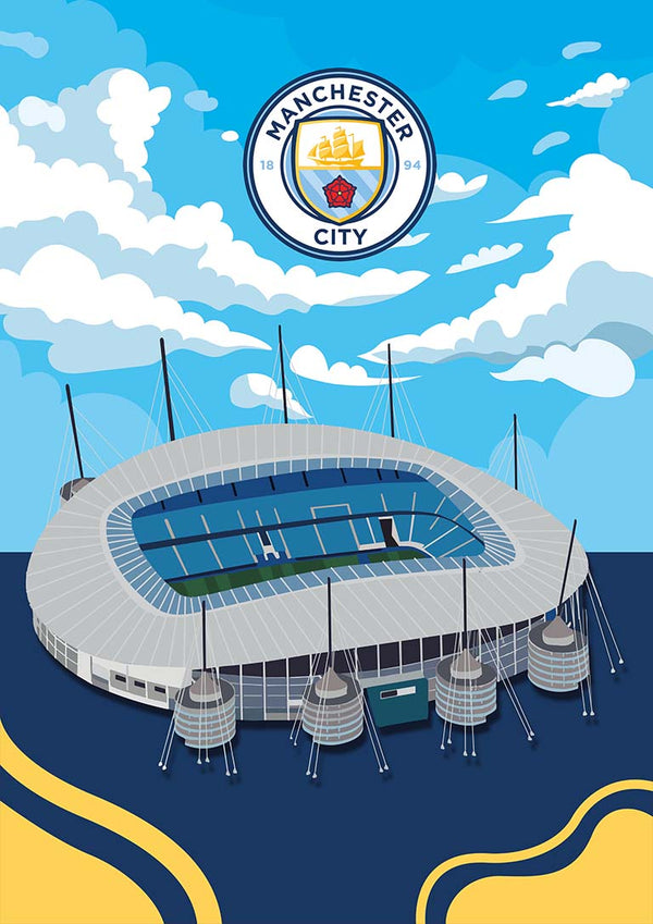 Fodboldplakat for Manchester Stadium