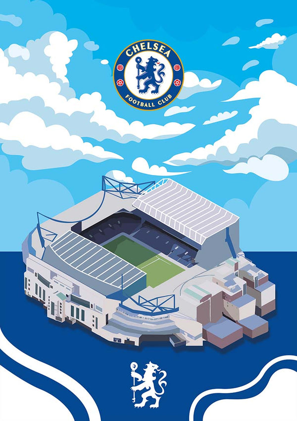 Stamford Bridge Chelsea Fodboldplakat