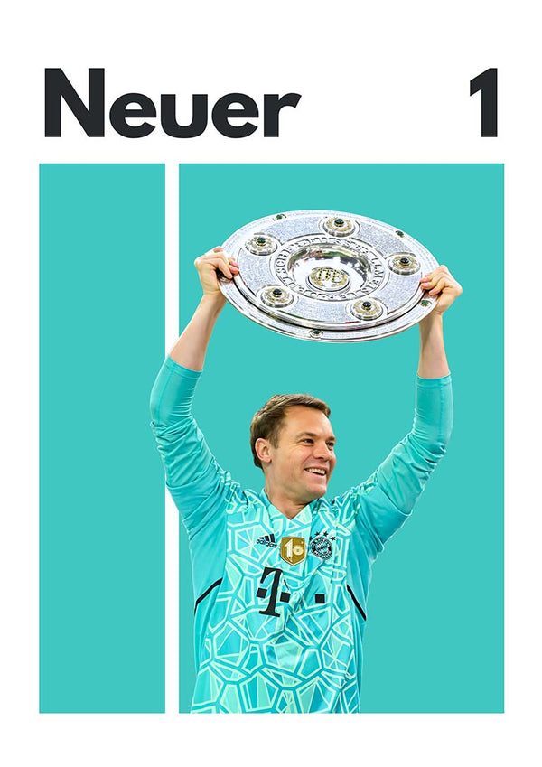 Manuel Neuer Fodboldplakat