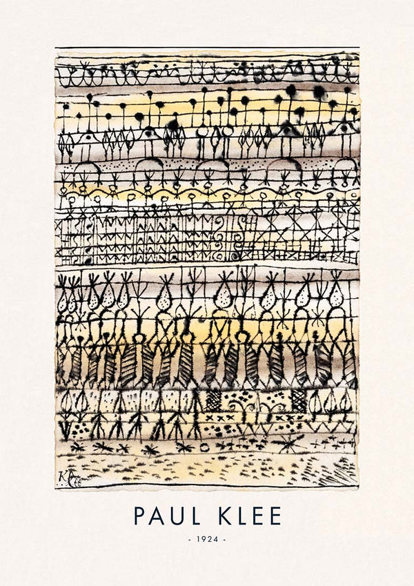 Afkøling i en have i en varm zone 1924 - Paul Klee