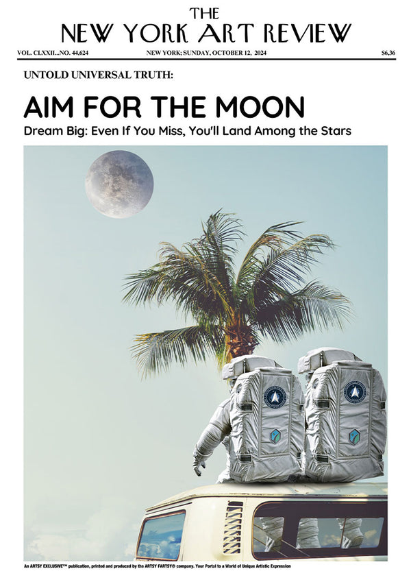 The Moon - Art Review Plakat