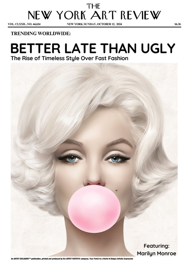 Marilyn Monroe - Art Review Poster