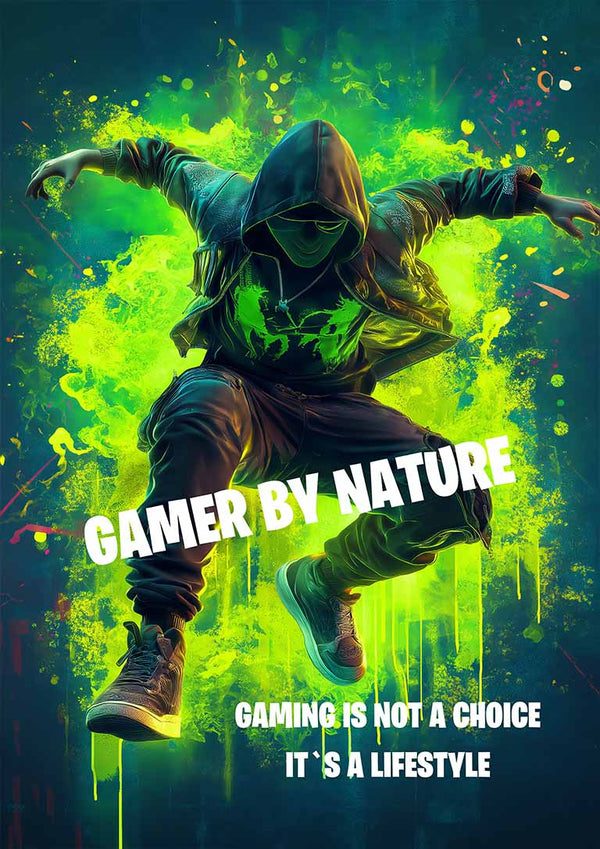 Grøn Gamer af Nature Plakat