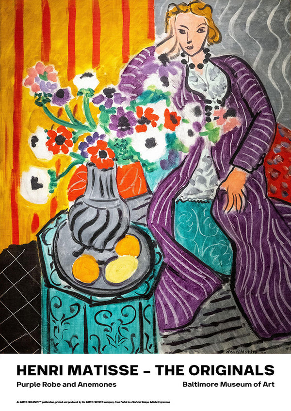 Lilla kåbe og anemoner - Henri Matisse