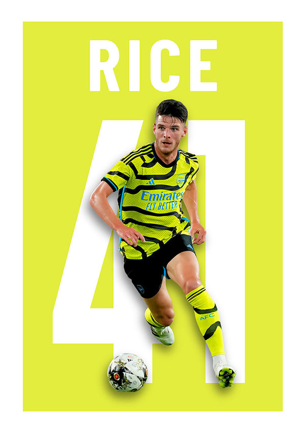 Declan Rice - Arsenal Fodboldplakat