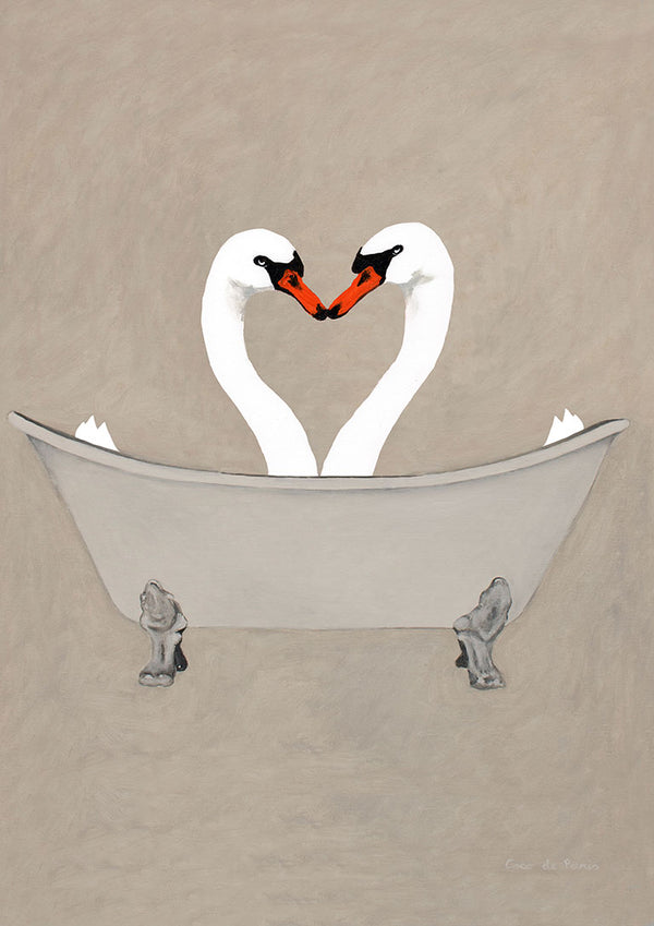 Svaner i badekar - Coco de Paris