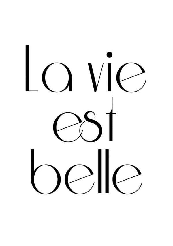 La Vie est Belle-plakaten