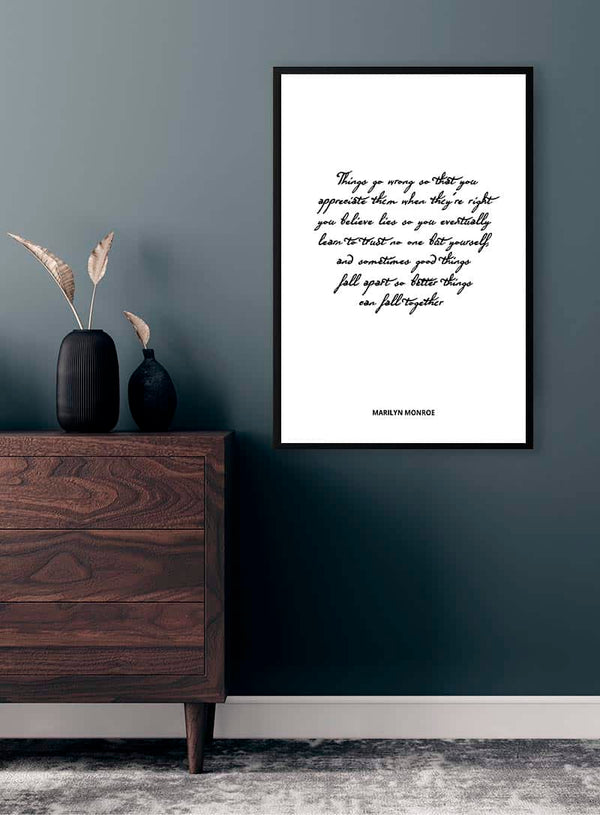 Marilyn Monroe Citatplakat