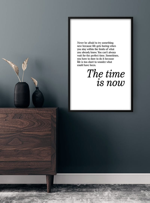 Tiden er nu-plakat