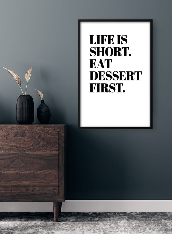 Livet er kort plakat