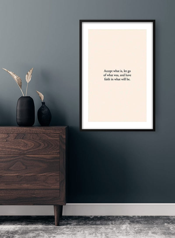 Have Faith Citat Plakat