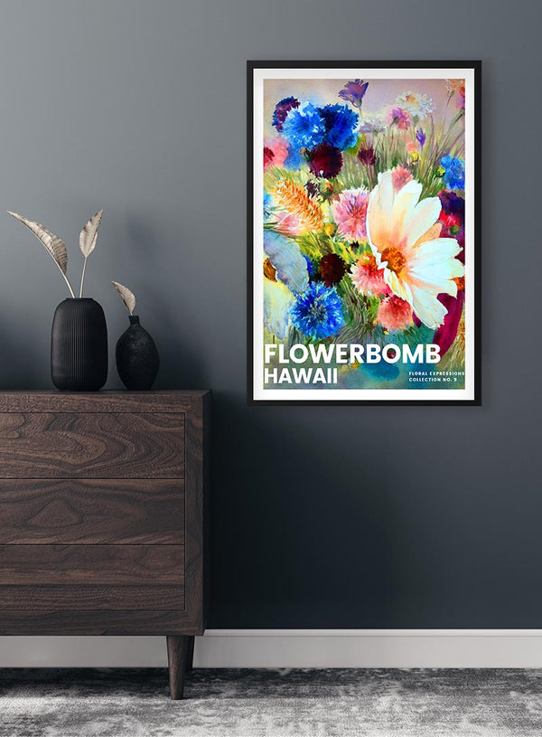 Flowerbomb - Hawaii Kunstplakat