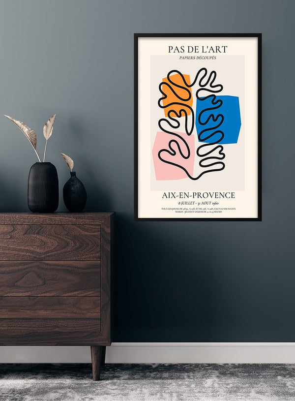 Matisse inspireret Pas De L'art plakat